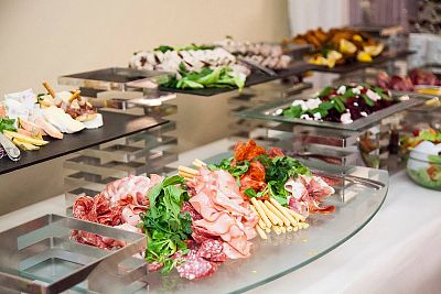 Catering service for the wedding of Mr. and Mrs. Novotné