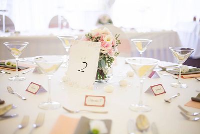 Catering service for the wedding of Mr. and Mrs. Novotné