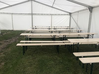 Geburtstagsfeierlichkeiten in der Gemeinde Klamoš