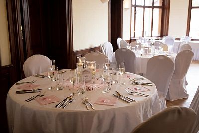 Gourmet menu for the wedding reception for the newlyweds Trubačovi