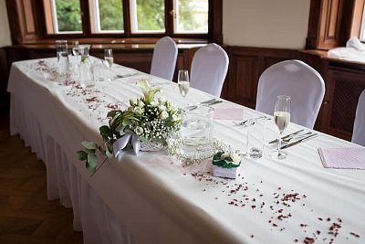 Gurmánské menu na svatební raut pro novomanželé Trubačovi