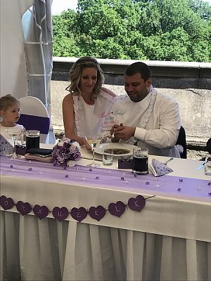 Hochzeitstag auf dem Schloss in Chlumec nad Cidlinou