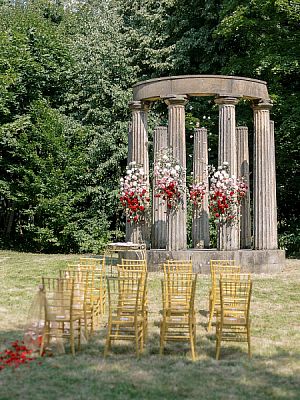 Restauration de mariage pour les jeunes mariés au château de Chlumec nad Cidlinou
