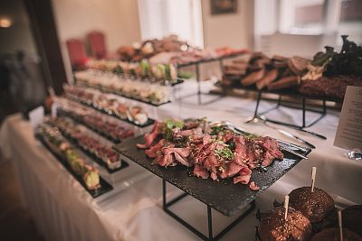 Wedding reception at Dobřenice Castle: the Kucers